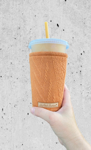 Terracotta Knit Cozy // Coffee Cozy