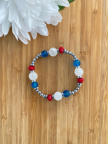 Red White and Blue  Bracelet