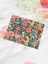 Pink and Teal Florals  Re-useable Snack Bags, Sandwich Bags