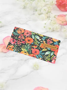 Pink and Teal Florals  Re-useable Snack Bags, Sandwich Bags