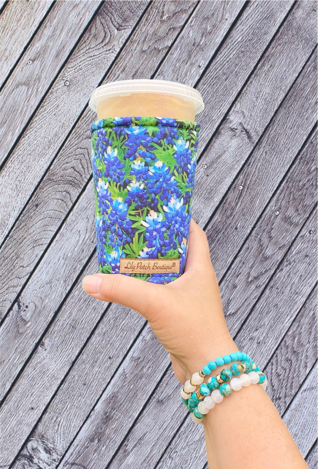 Blue Bonnet Cup Cozy / Coffee Cozy