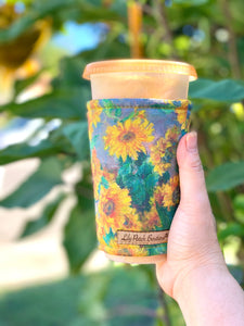 Sunflowers Coffee Cozy // Cup Cozy