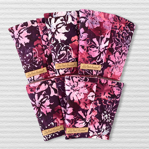 Pink Watercolor Florals with Pink Watercolor Lining Coffee Cozy